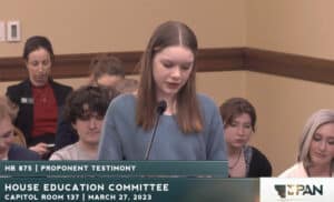 Democracy Project Teens Presenting to the Montana State Legislature